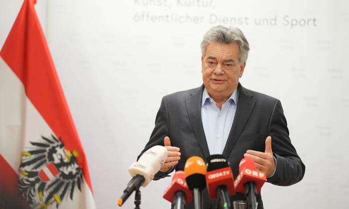 Der grüne Vizekanzler Werner Kogler will die Regierung unter Schallenberg fortführen.