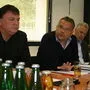 Andreas Köll, Gerald Hauser und Karl Poppeller bei der Präsentation des "Naturparks Isel"