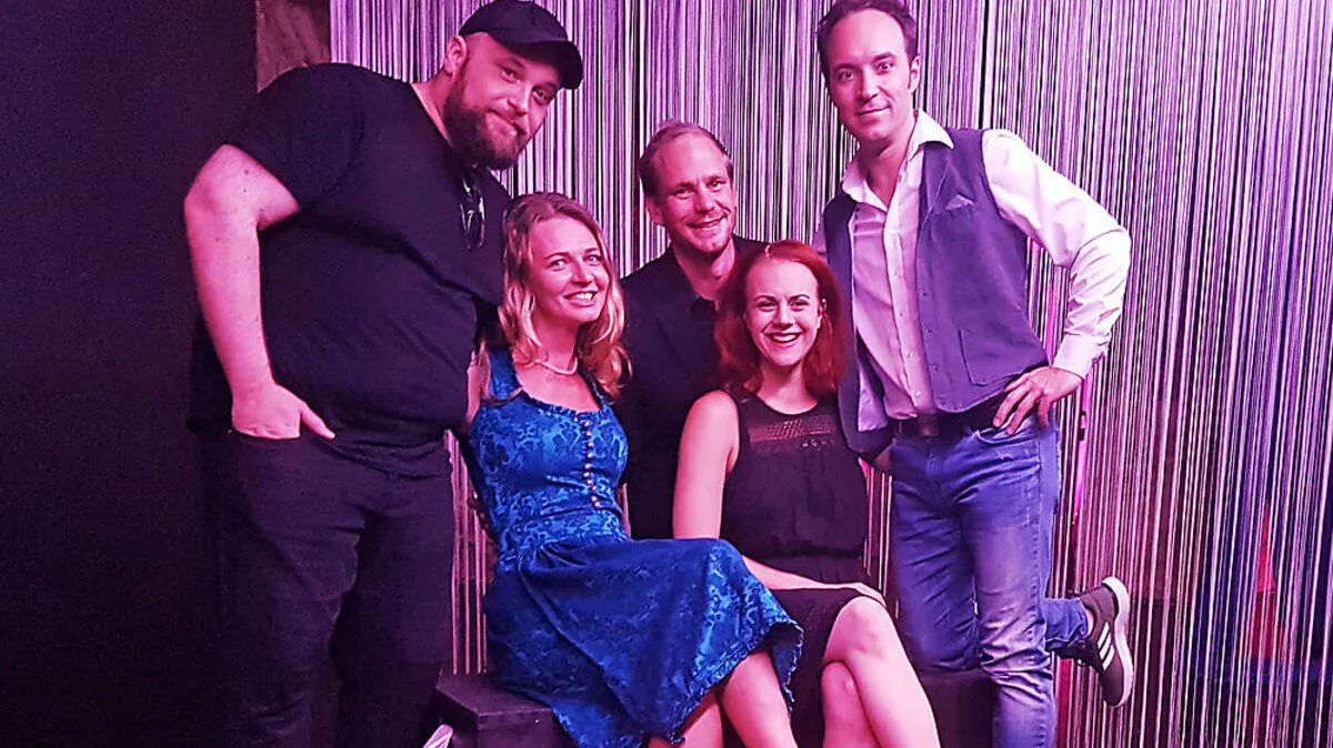 Erleichterung nach der Premiere: Peter Beck (von links), Sandra Pascal, Andreas Ickelsheimer, Amrei Baumgartl und Martin Mak