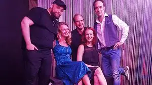 Erleichterung nach der Premiere: Peter Beck (von links), Sandra Pascal, Andreas Ickelsheimer, Amrei Baumgartl und Martin Mak