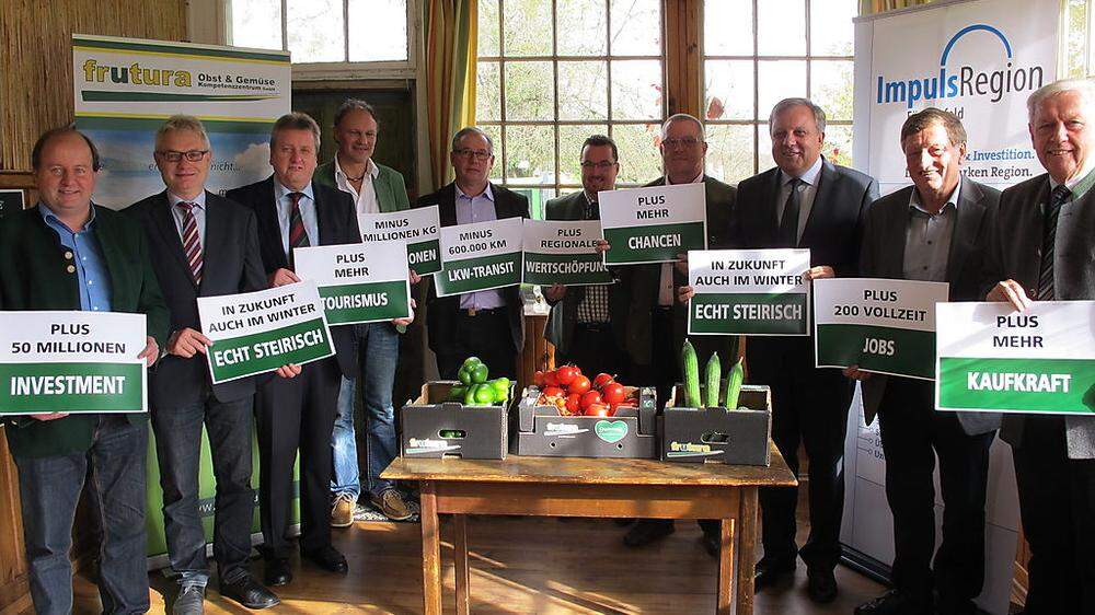 Vor einem Jahr hatten die Bürgermeister der Region Fürstenfeld für das Gemüseprojekt von Frutura mobil gemacht