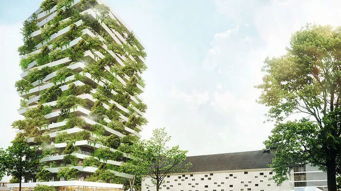 Naturschützer wollen mit einer grünen, urbanen Vision der Hitze entgegenwirken: Mit grünen Hausfassaden (wie am geplanten Green Tower) und -dächern sowie Zisternen, die das Regenwasser speichern und damit Bäume bewässern können.