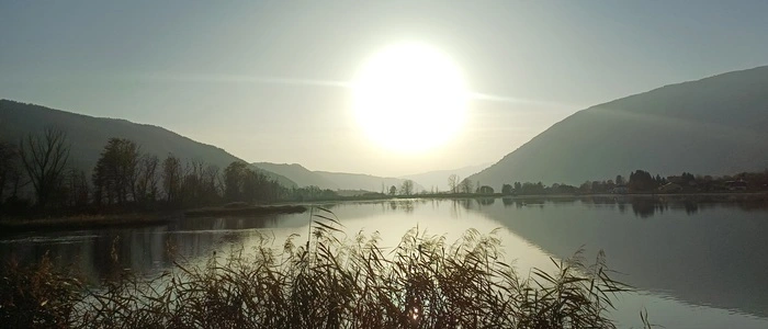 Das Bleistätter Moor bei Sonnenaufgang.