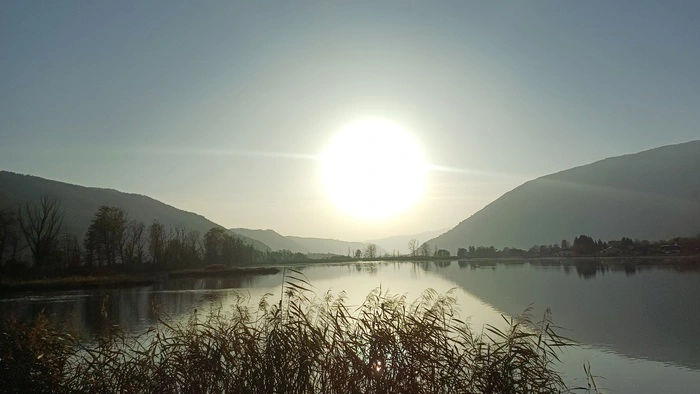 Das Bleistätter Moor bei Sonnenaufgang.
