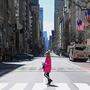 Die gespenstisch leere Fifth Avenue in New York 