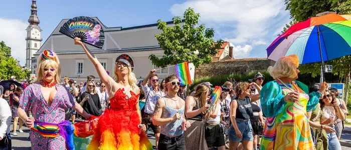 Die Pride Parade fand in Klagenfurt bereits zum zehnten Mal statt