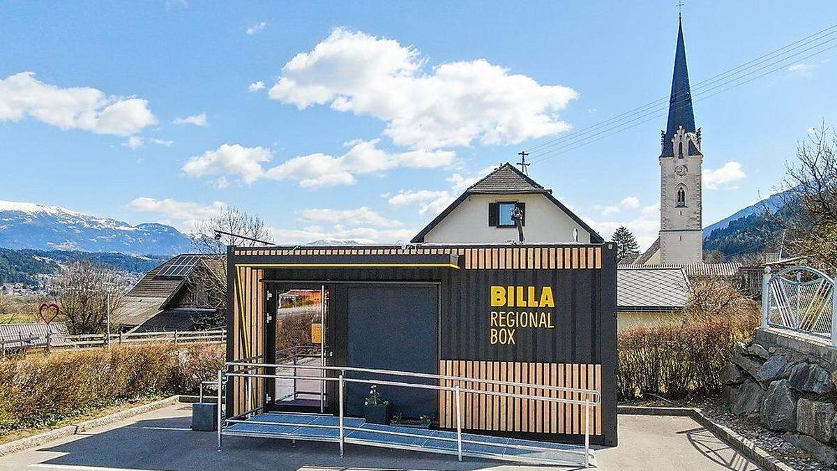 Wird Ende August abgebaut: die Billa Box in Baldramsdorf