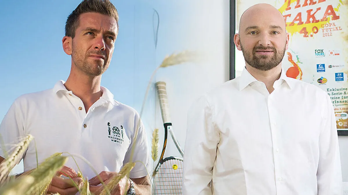 Aus einem Logo-Wunsch wurde jahrelange Zusammenarbeit: Bäcker Florian Wachmann, Marketingprofi Gregor Fink 