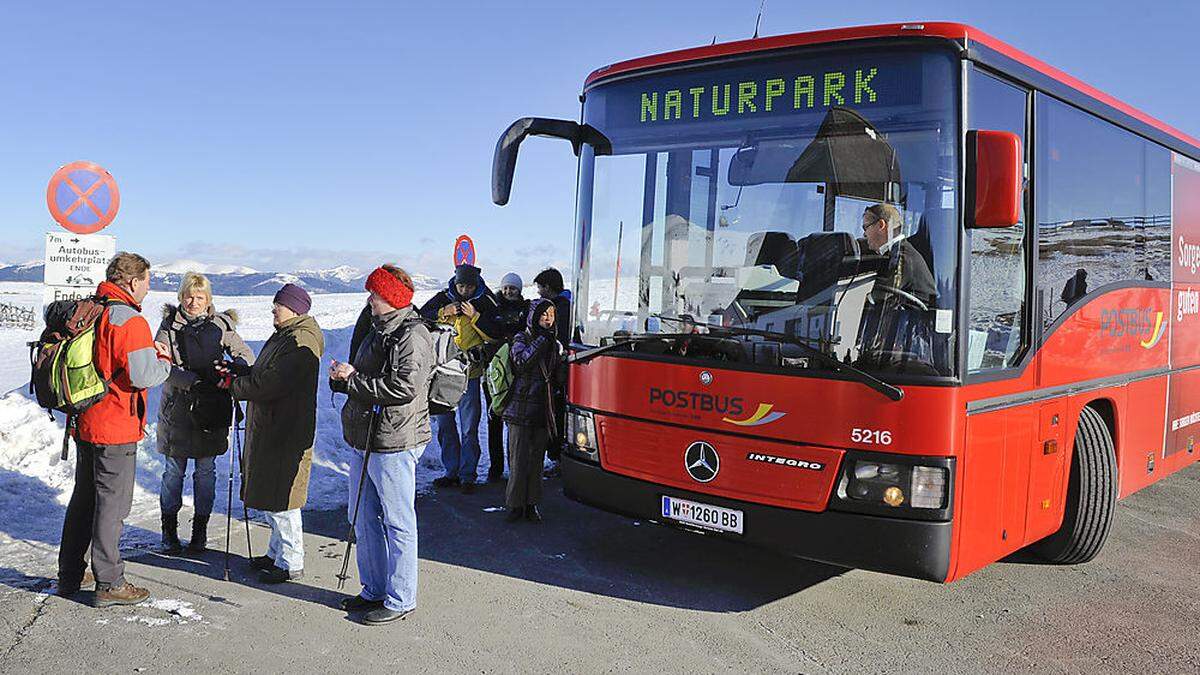 Der Naturparkbus auf den Dobratsch