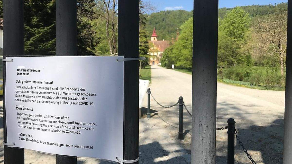 Der Schlosspark ist nach wie vor gesperrt