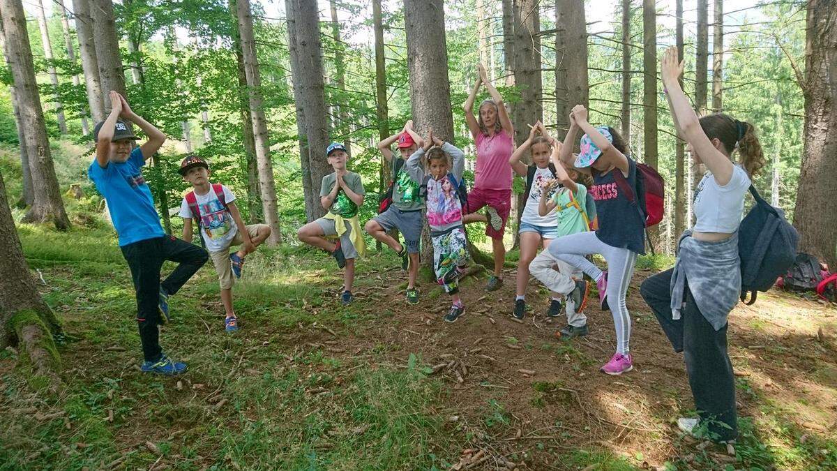 Auch Waldpädagogik steht in den Ferien in Trofaiach auf dem Programm