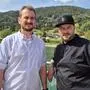 Ivan Miatovic und Martin Freidl vor ihrem neuen Arbeits-Panorama