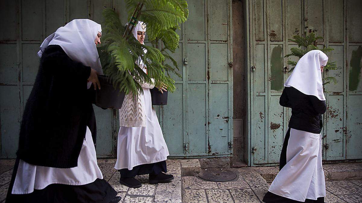 Weihnachtensvorbereitungen in Jerusalem