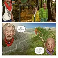 Auch die beiden Sirs, Ian McKellen und Patrick Stewart, stellen sich in den Dienst der guten Sache