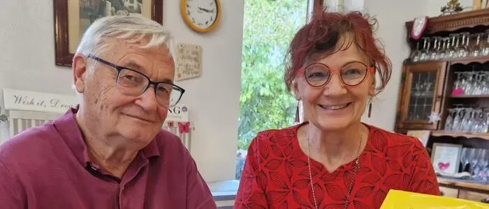 Ida und Gregor Hafner in der Villa Hafner