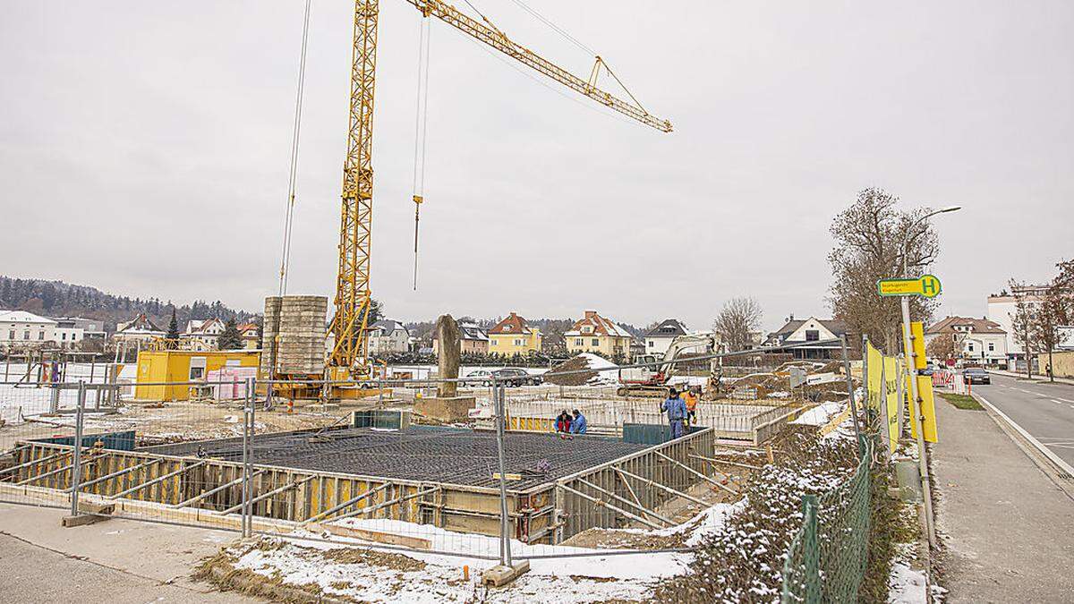 Im Herbertgarten wird schon fleißig gebaut