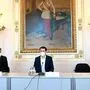 Der Corona-Gipfel im Kanzleramt: Kogler, Kurz, Anschober