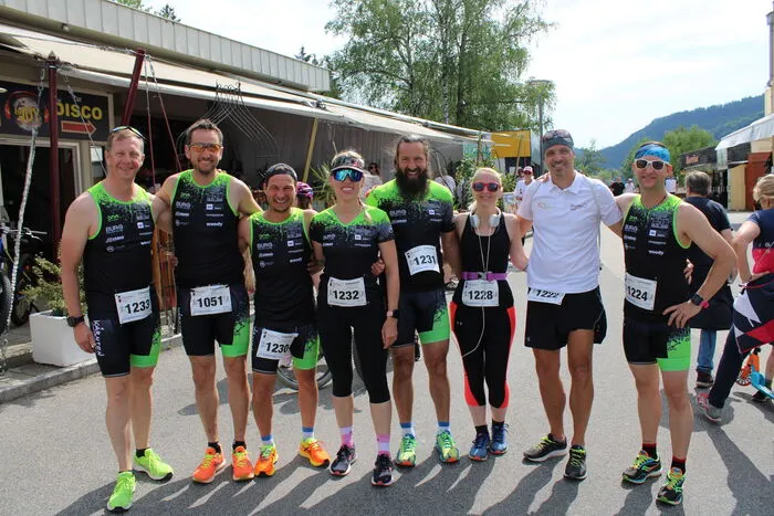 Das DG (Dorfgemeinschaft) Tri-Team Gösselsdorf wärmte sich für den am 9. Juli stattfindenden 35. Gösselsdorfersee Volkstriathlon auf.
