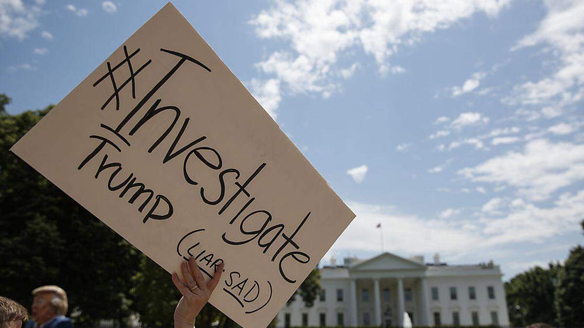 Proteste vor dem Weißen Haus