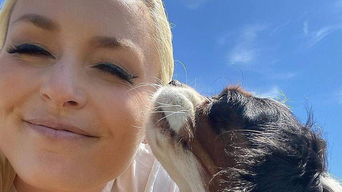 Lindsey Vonn und ihre Hündin Lucy