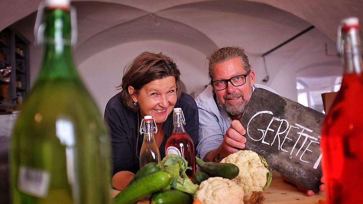 Elke und Bernhard Oberhauser retten Lebensmittel