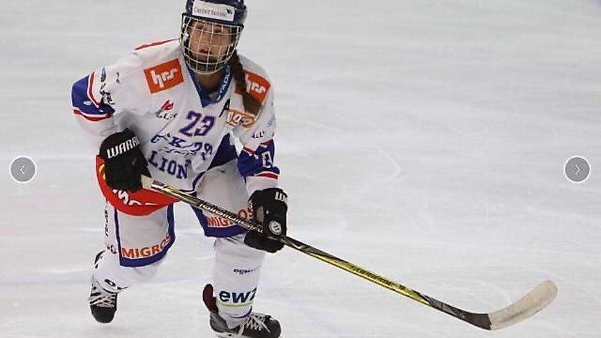 Tamara Grascher spielt für ZSC Lions Zürich in der höchsten Spielklasse in der Schweiz