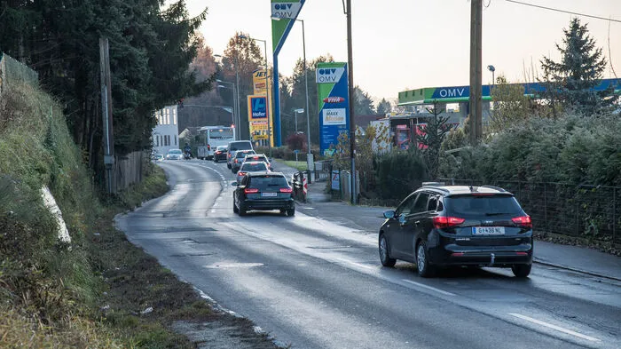 Die St. Peter Hauptstraße: Vor dem Umbau ...