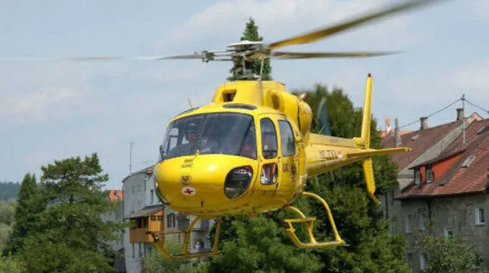 Der Landwirt wurde mit dem Rettungshubschrauber in das Krankenhaus Lienz geflogen