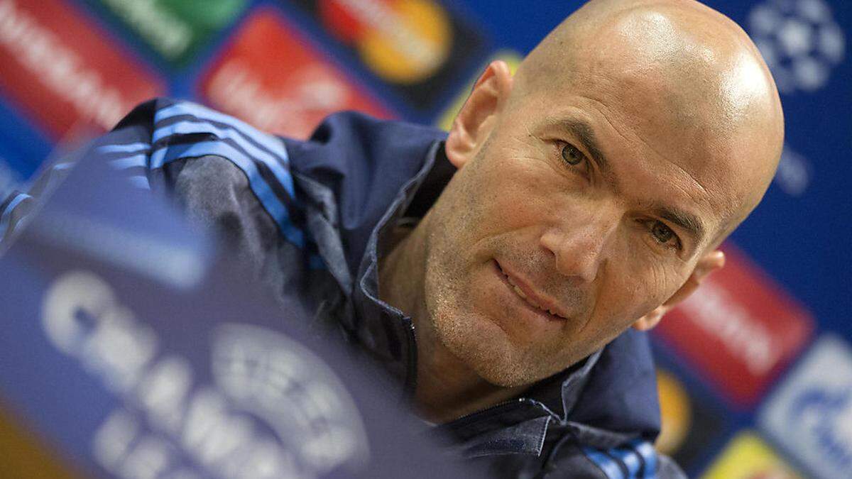 Real-Madrid-Trainer Zinedine Zidane