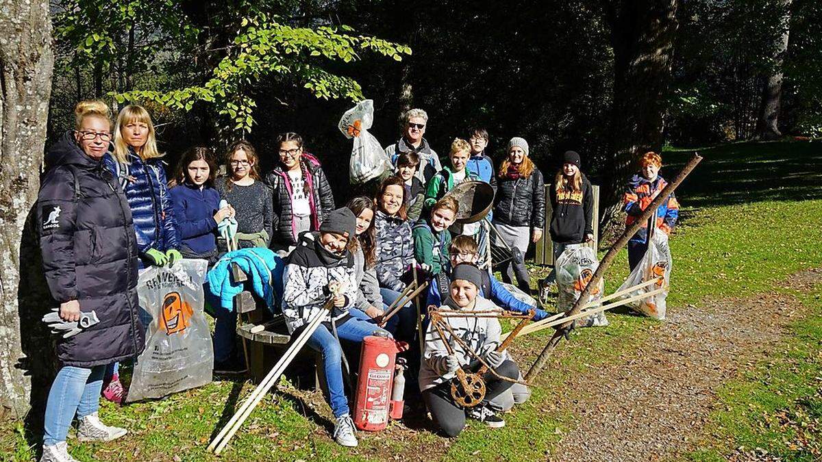 Die Müllsammler stießen auf einige Kuriositäten 	