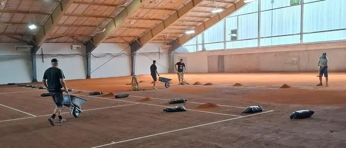 Gemeinsam nahm der TSV Eisenerz das Projekt in Angriff