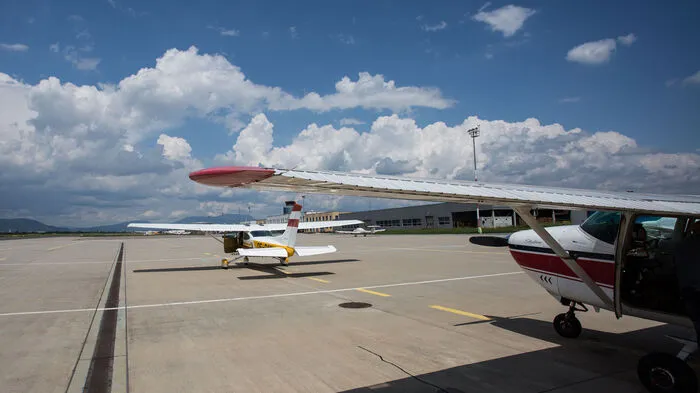 Die Hagelflugzeuge der Steirischen Hagelabwehr Genossenschaft starten vom Flughafen Graz-Thalerhof.