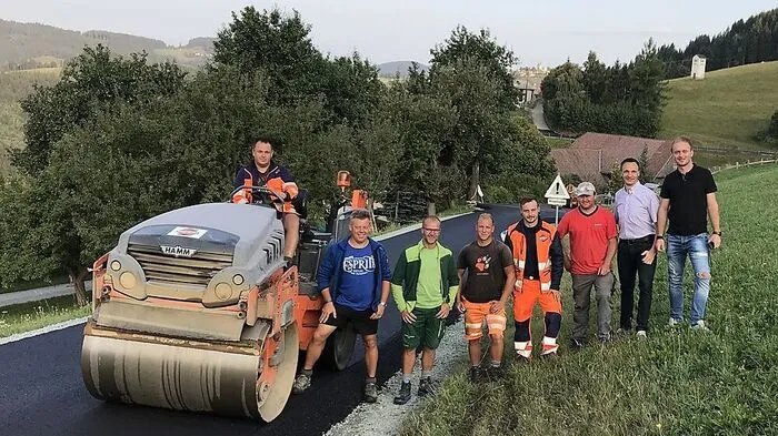 Das letzte Stück des Haimburgerbergweges ist asphaltiert