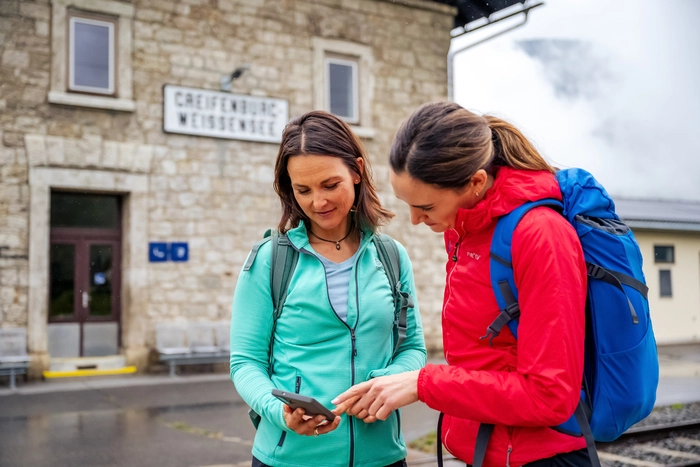 Mit der Rail & Trail-App ist die Navigation kinderleicht 