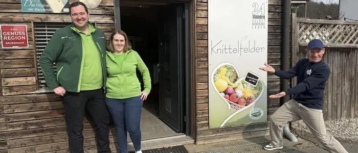 Ö3-Moderator Andi Knoll machte bei Christoph und Christina Knittelfelder Station