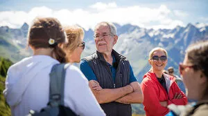 Van der Bellen schnupperte Höhenluft im heimatlichen Tirol