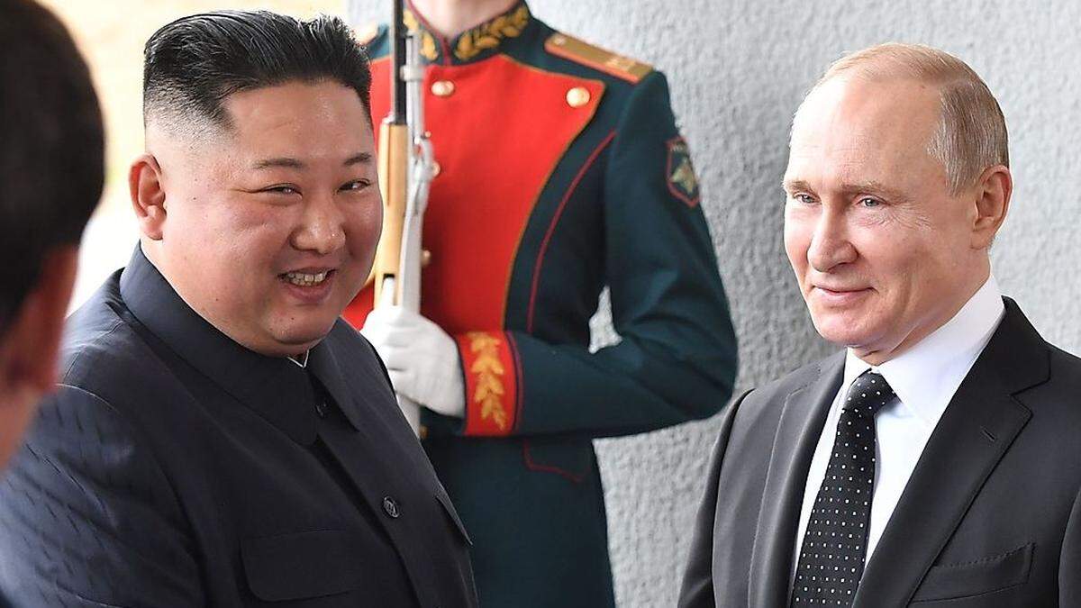 Kim Jong-un und Wladimir Putin 