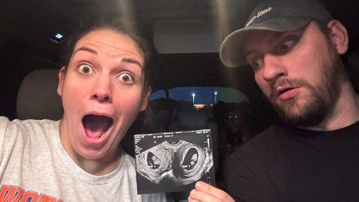 Im Mai fanden Kelsey Hatcher und ihr Ehemann Caleb Hatcher heraus, dass sie zwei Babies in je einem Uterus trägt