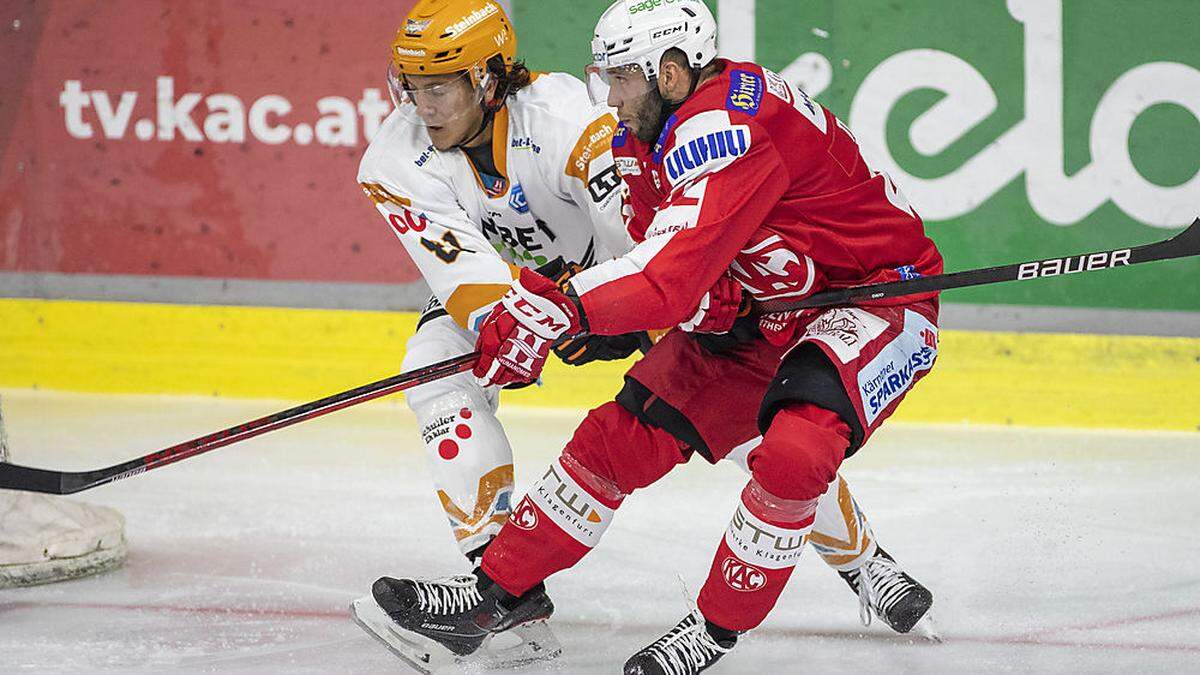 Nach dem 5:2-Sieg in Linz am Sonntag treffen Rok Ticar und der KAC heute erneut auf die Black Wings 