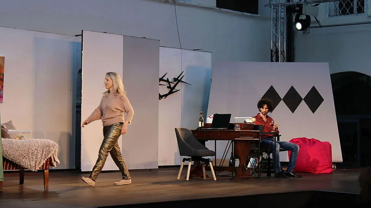 Premiere des Stückes "Gut gegen Nordwind" mit Simone Jäger und Manuel Dragan