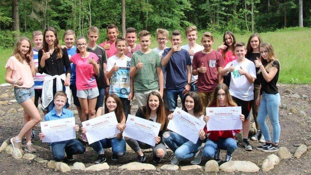 Für die Schüler der NMS Pöllau ist der Naturkraftpark Hinterbrühl schon die Nr. 1	 