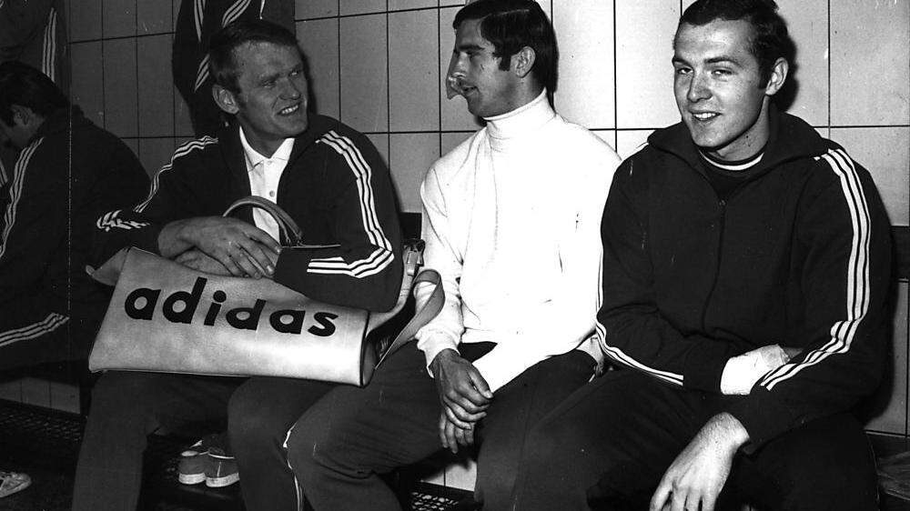 Sepp Maier, Gerd Müller und Franz Beckenbauer im Jahr 1969