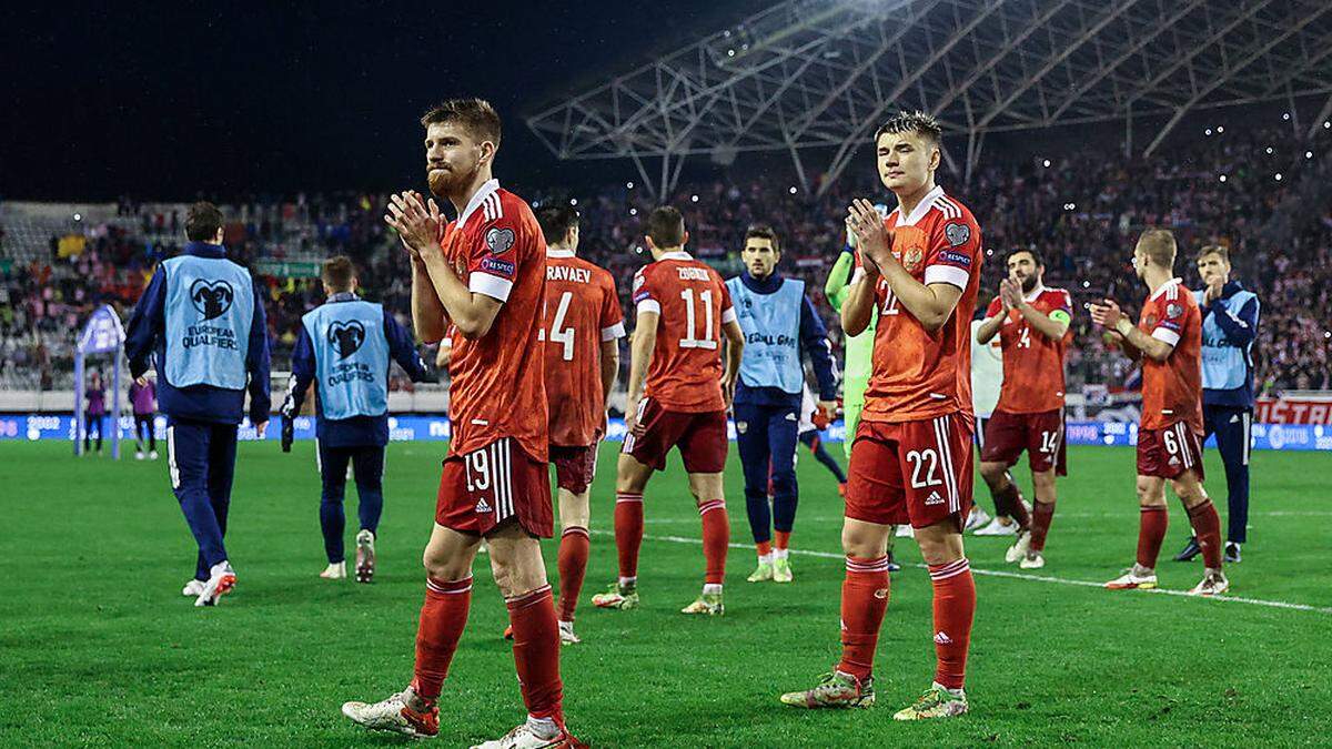 Russlands Fußball-Nationalspieler stehen unverschuldet im Mittelpunkt.