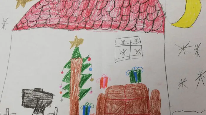 Christbaum und Geschenke nachts allein im Wohnzimmer - von Michael Feichter aus Mitterberg-St. Martin