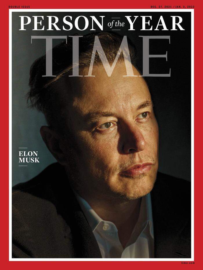 Der schillernde Elektroauto- und Raumfahrtpionier Elon Musk ist vom US-Magazin "Time" zur Persönlichkeit des Jahres 2021 gekürt worden. 