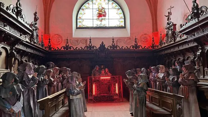 Besucherinnen und Besucher kamen in den Genuss, Orte im Kloster zu entdecken, die ihnen bisher verborgen blieben