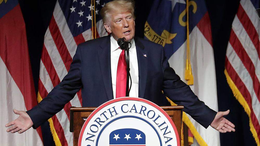 Ex-Präsident Donald Trump bei seiner Rede auf dem Parteitag der Republikaner in Greenville