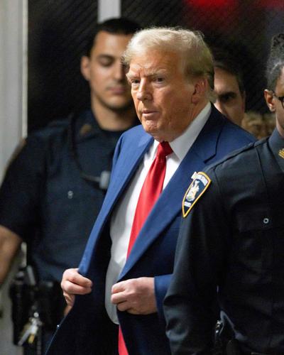 Donald Trump | Donald Trump steht in New York wegen des Schweigegeld-Prozesses vor Gericht