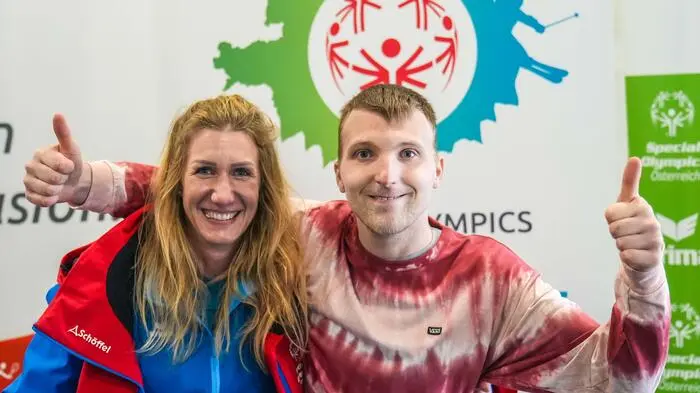 In Graz führten die Nationalen Special Olympics Winterspiele am Sonntag auch in die Eishalle.
