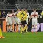 Hängende Köpfe bei Borussia Dortmund, Jubel Stuttgart